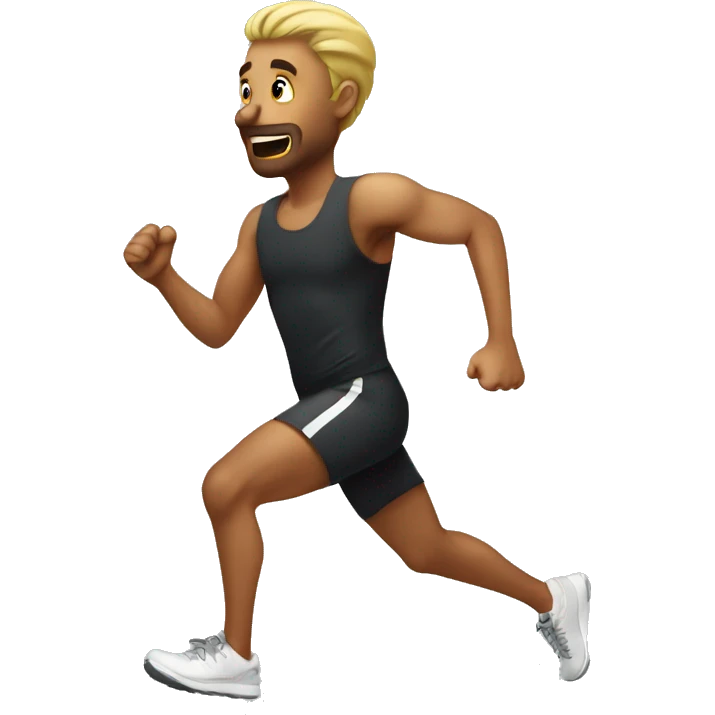 running 3 mil emoji