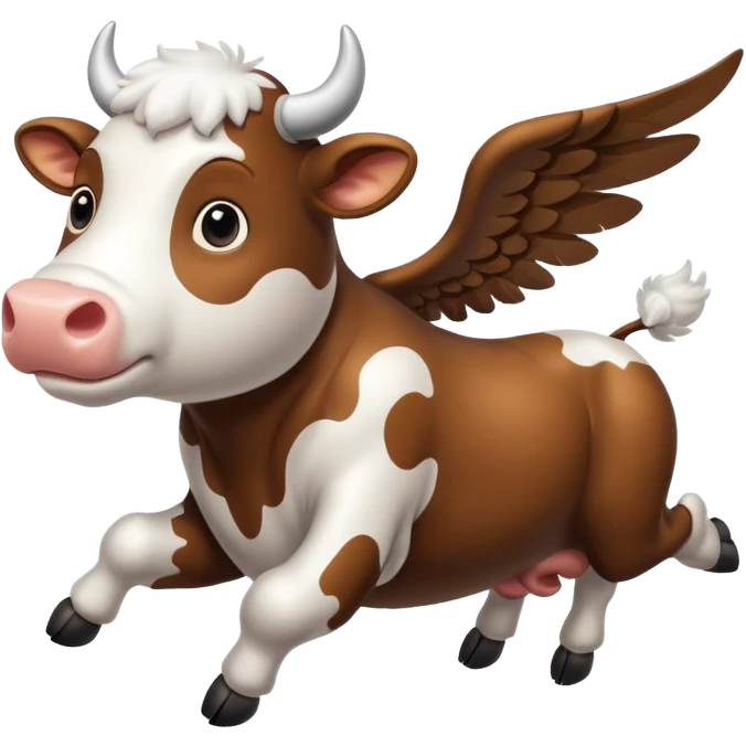 a flying cow with wings named maxim emoji