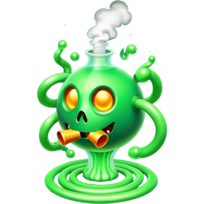 poisonous gas, isometric emoji