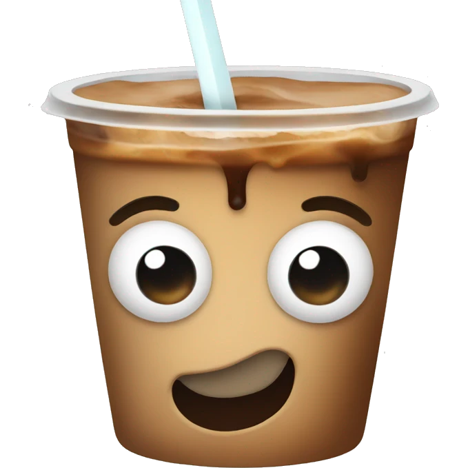 Iced coffee emoji