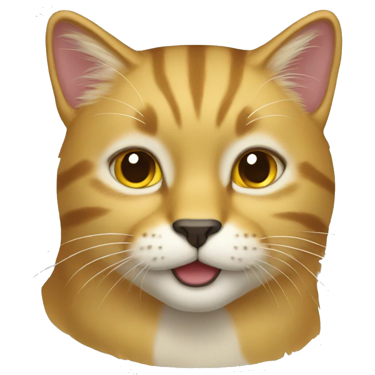a golden cat emoji