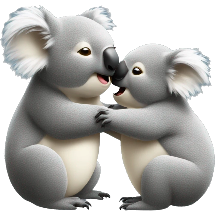 Koala giving a kiss emoji