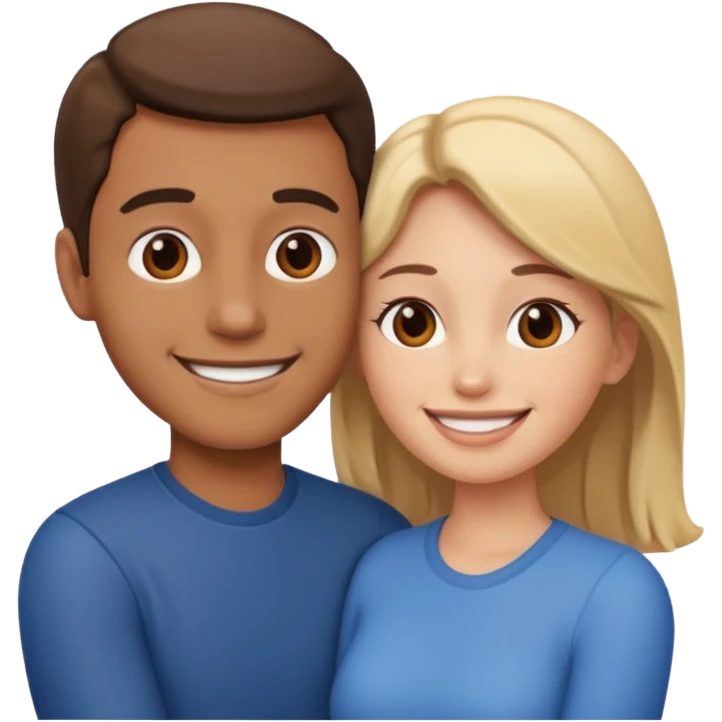 Couple qui se câline  emoji