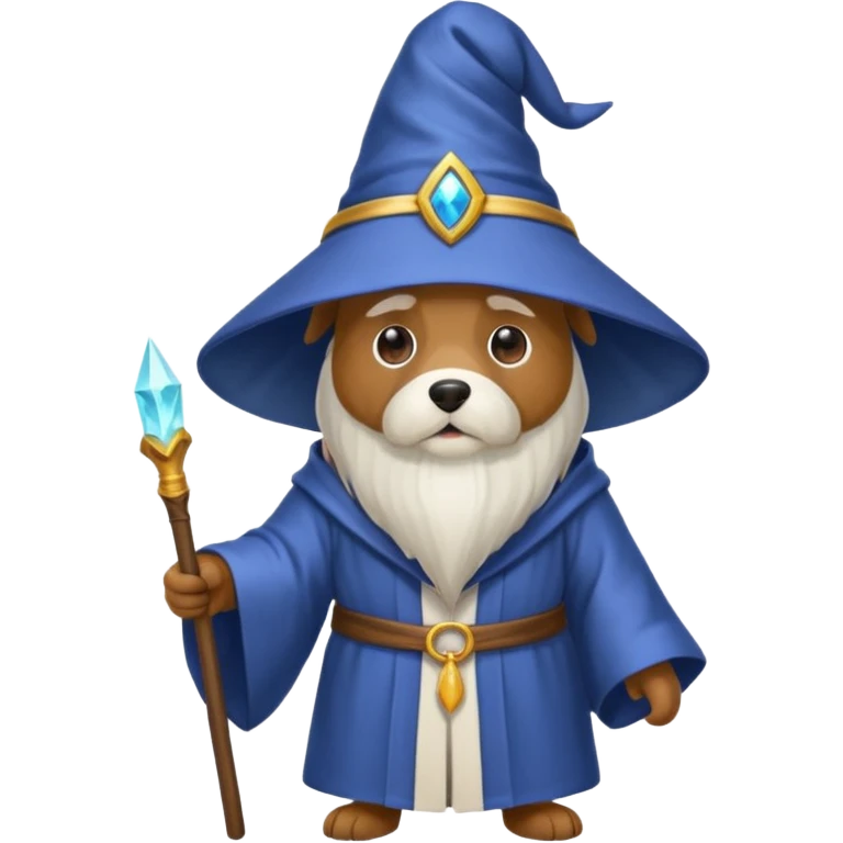 Dog wizard emoji