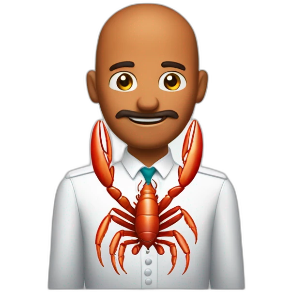 Homme homard qui mange des céréales emoji