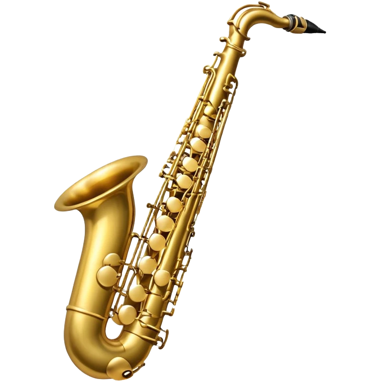 An emoji of a baritone saxophone. Specify, a baritone has a neck with a full loop, not just a bend like a tenor saxophone. emoji