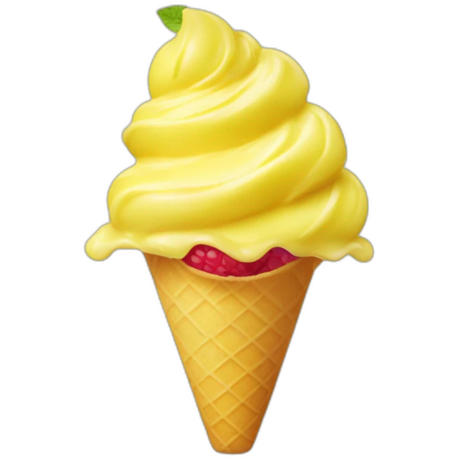 lemon raspberry gelato emoji