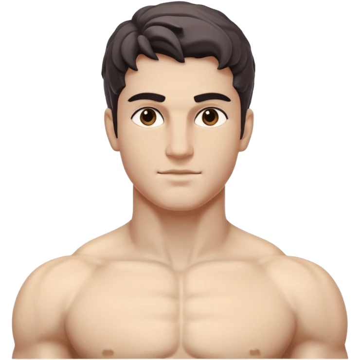 fais une statue grecque homme de 20 ans avec un minimum de sourire emoji