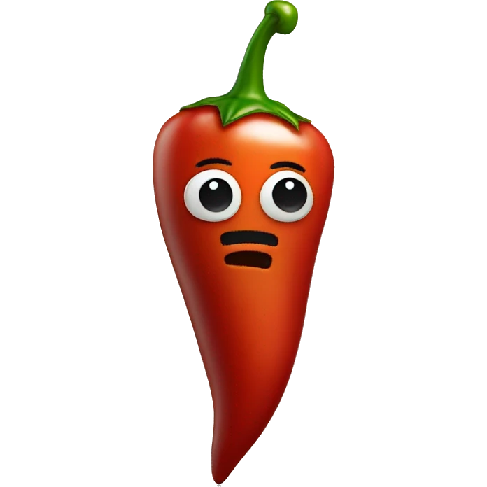 chilli pepper with legs emoji