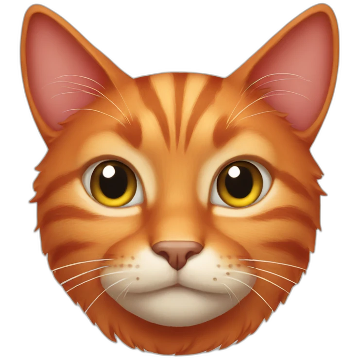red cat emoji