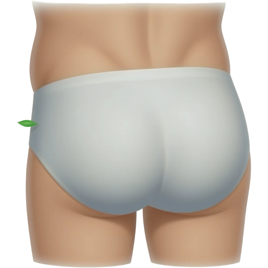 Guy farting green gas out of his butt emoji
