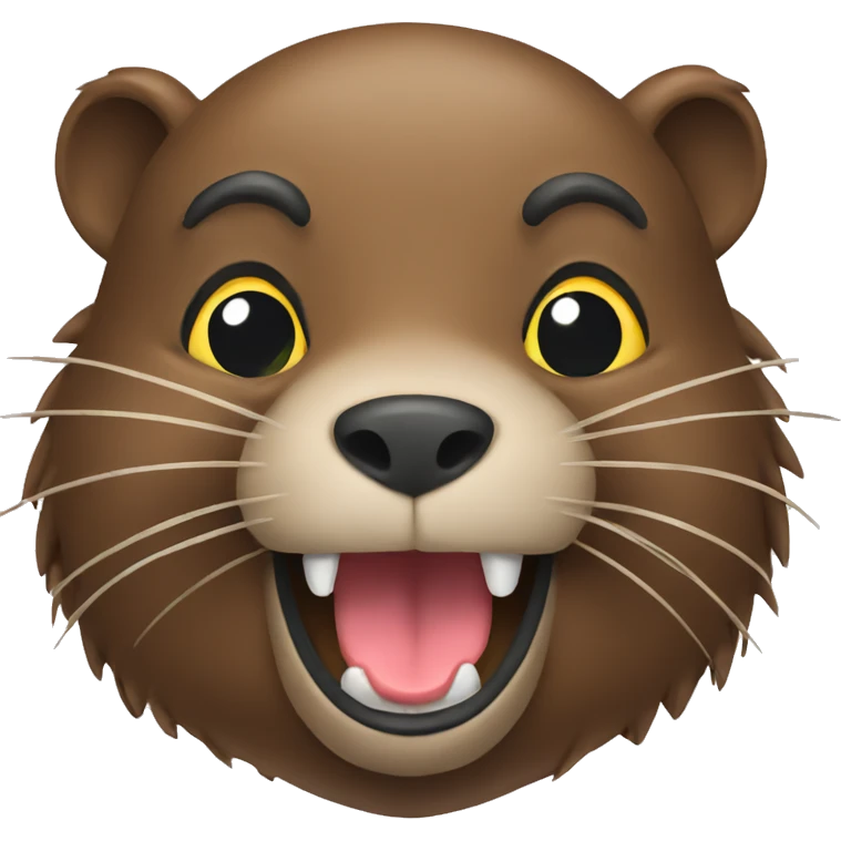 beaver with google emoji