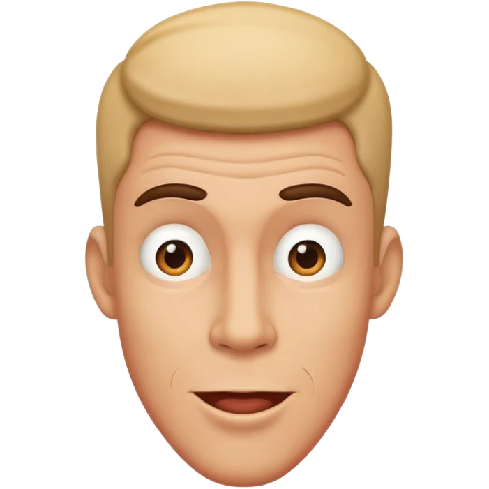 a man gooning emoji