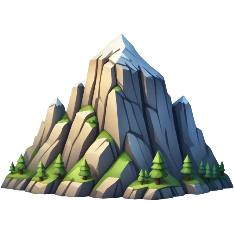 A mountain cliff emoji