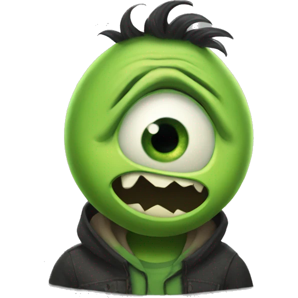 Cursed Mike wazowski emoji