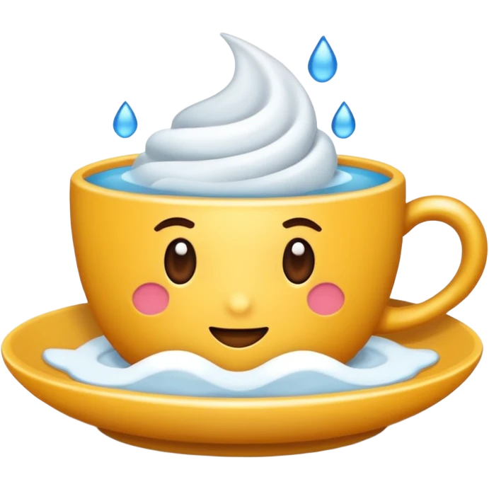 Kuru kafa ve sus emoji