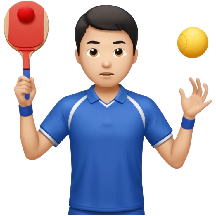 乒乓拍颠球 emoji