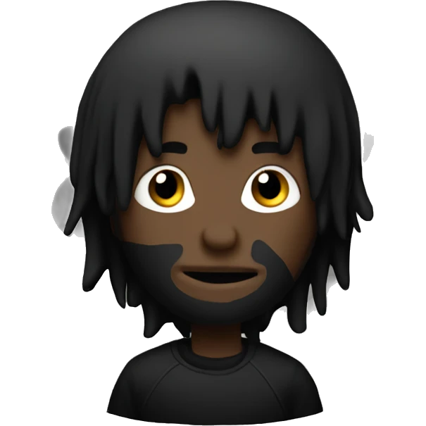 All Black emo cake emoji