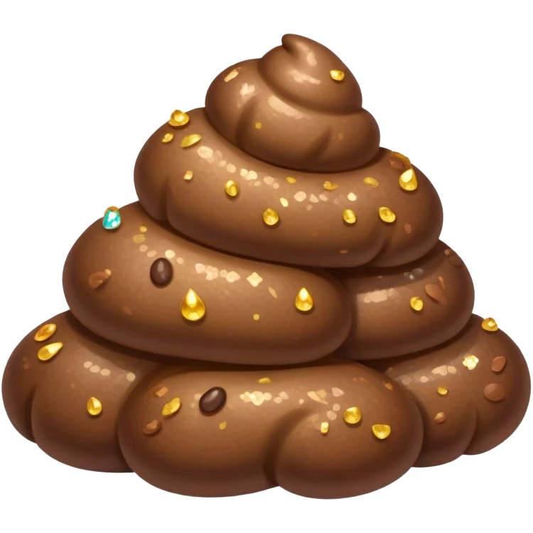 Sparkly poop  emoji