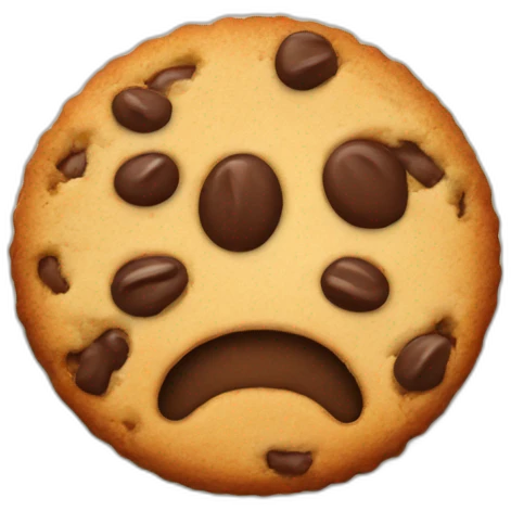 cookie without face emoji