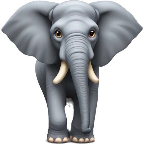 A mad elephant ￼ emoji