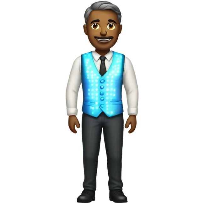 man with luminous waistcoat emoji