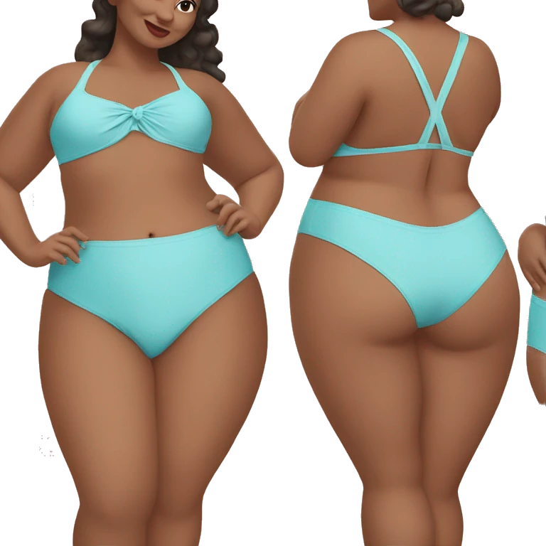 Plus size bathing suit  emoji