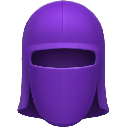 Nazarena capirote y capa morada  emoji