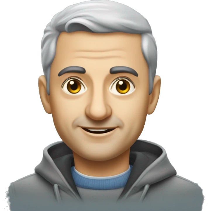 Serhiy Zhadan and trolleybus  emoji