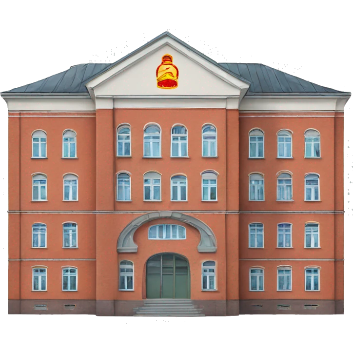 typical soviet  russian school buiding  emoji