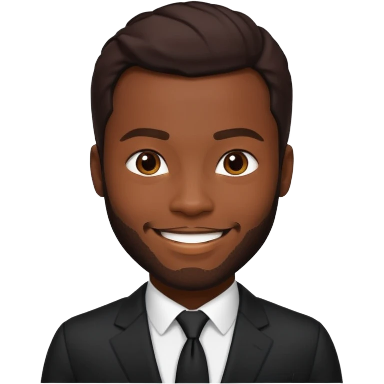 Yahya Abdul-Mateen II with dark brown hair emoji