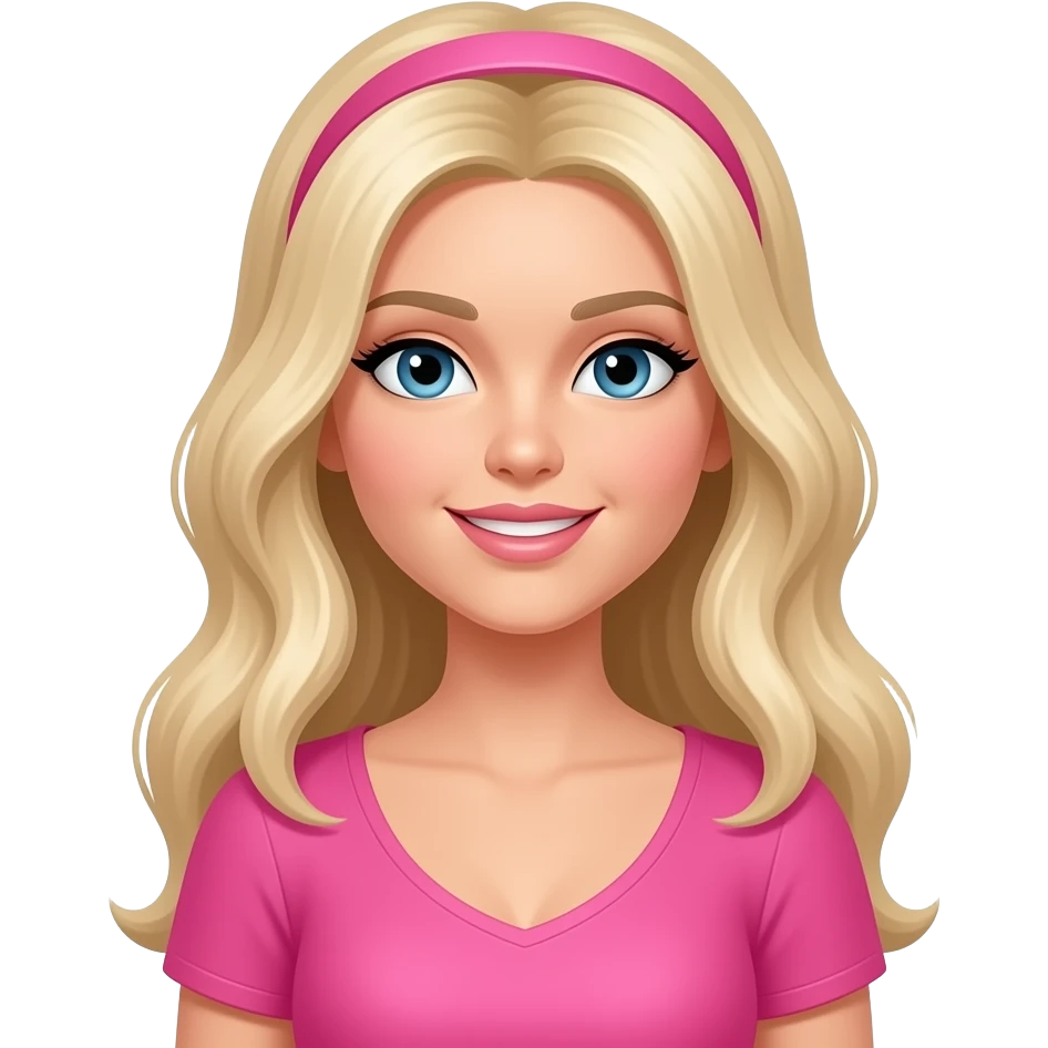 alexa bliss blond hair and pink emoji