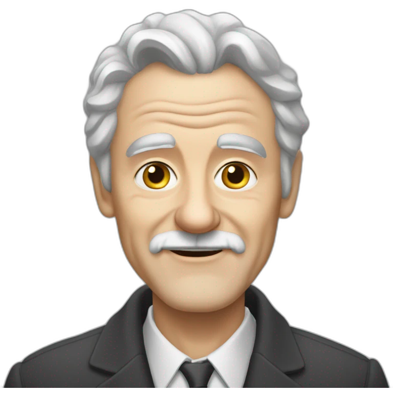 Old white man, in his 80s, gray hair, Raimonds Paul, componist, pianist, no beards emoji