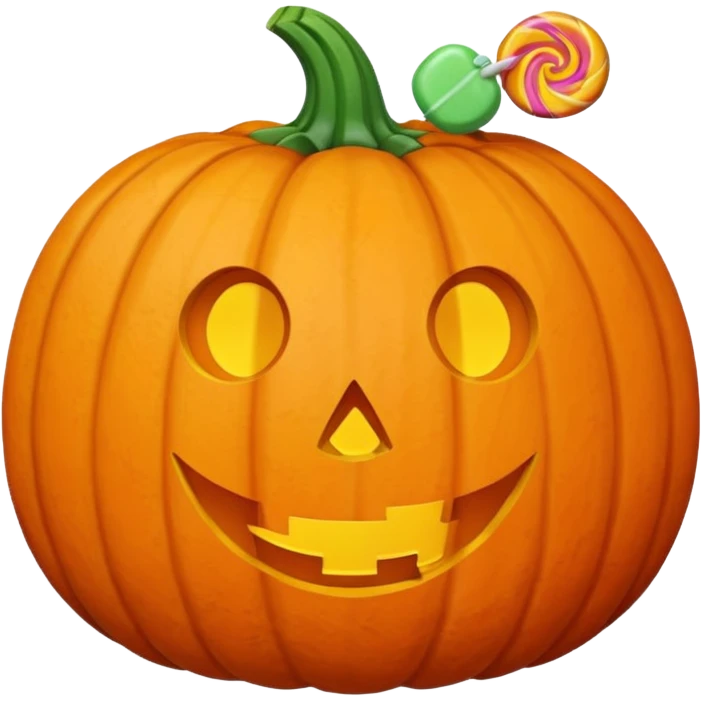 pumpkin with candy inside emoji