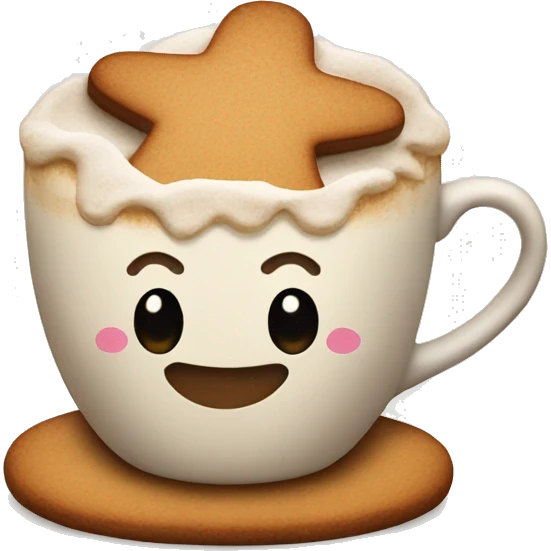 Gingerbread latte emoji