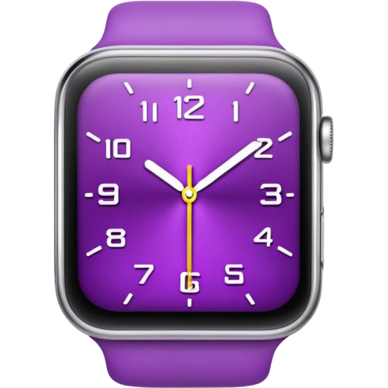 purple relógio emoji