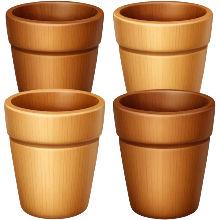 wooden kitchen cups emoji