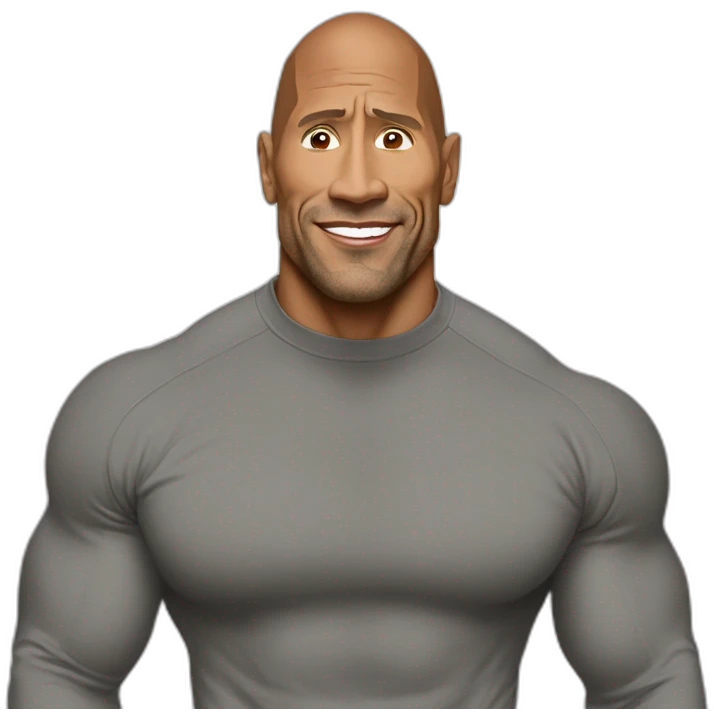 the rock turtleneck meme emoji