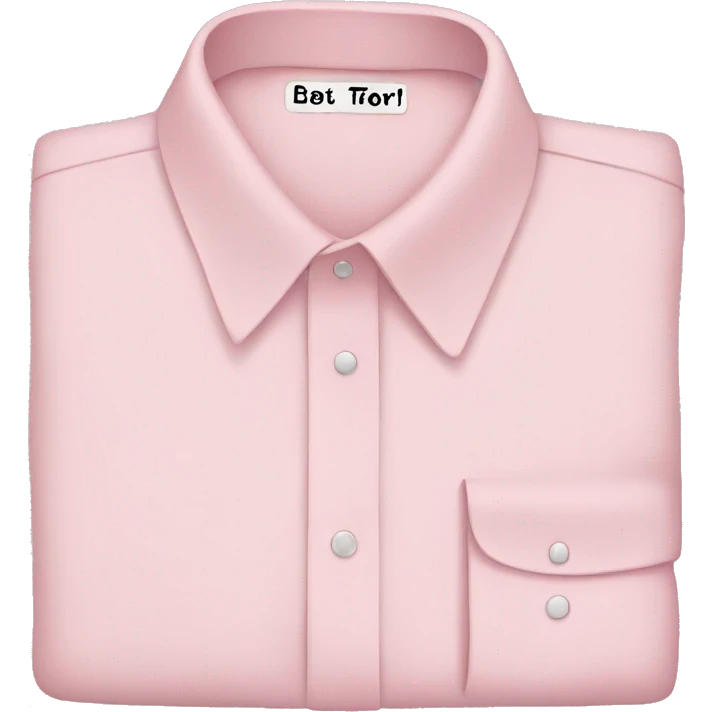 Light pink shirt emoji