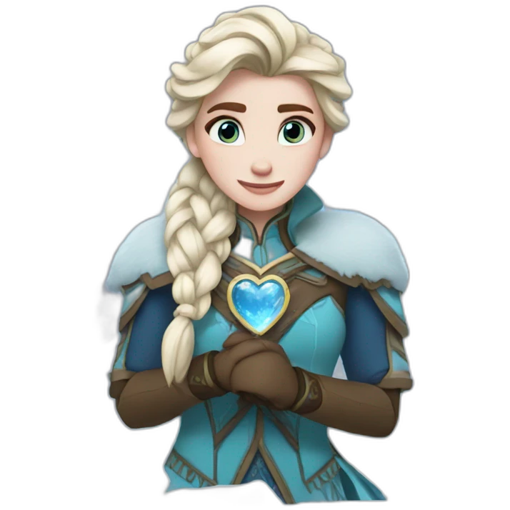Frozen heart emoji