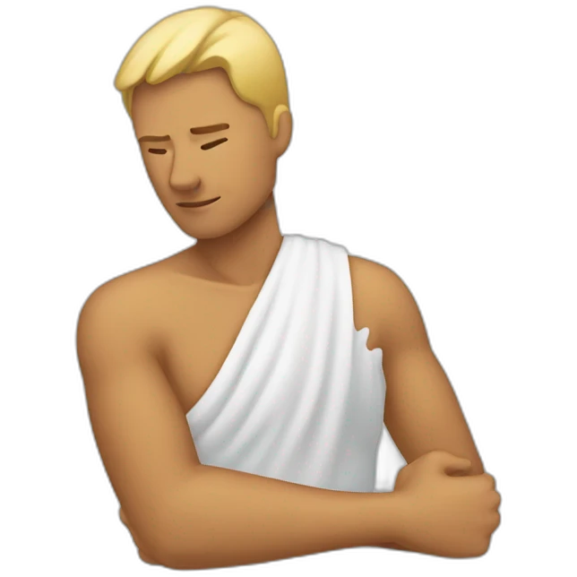 Left-shoulder-pain emoji