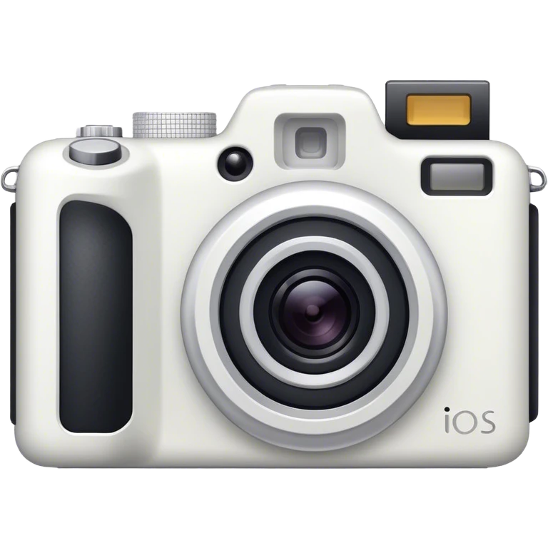 White digital camera emoji