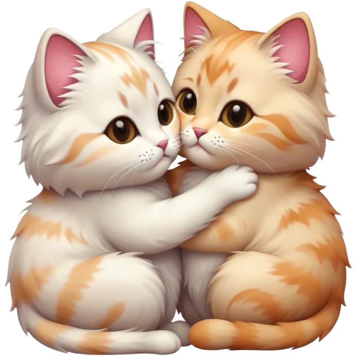 cats kissing emoji