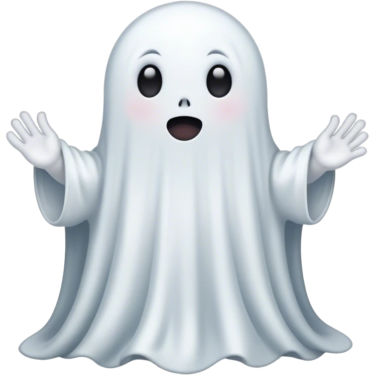Cute ghost without arms emoji