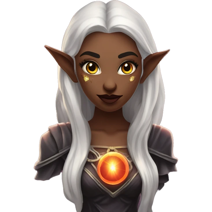 "Technomancy is the use of magic or mystical powers to control and manipulate technology” + "It's kind of like cyberpunk magic or how in some games, characters hack into systems using magic." 🖥️⚡🧙‍♂️ Make a ancient vampire technomancy goddess emoji