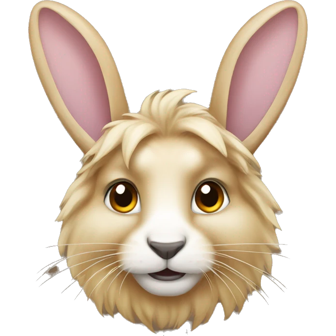 Lionhead rabbit emoji