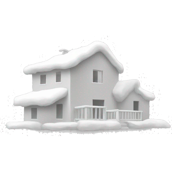 minimalistic white monochrome scene emoji