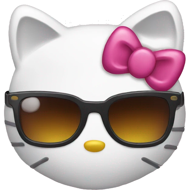 Hello kitty with sunglasses emoji