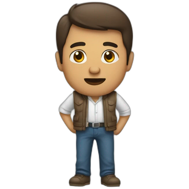 Homme qui montre son troisième doigt emoji
