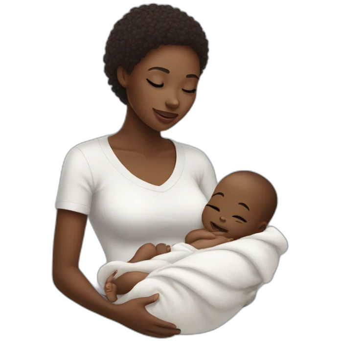 taking care of the baby white skin emoji